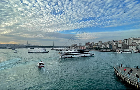 伊斯坦布尔是梦想中的城市历史地标假期全景旅行海岸建筑天空旅游遗产图片