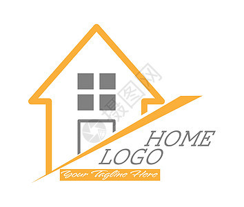 房子的徽标或品牌的模板 在白色背景上孤立的矢量图住宅奢华公寓建筑学财产建筑销售小屋房地产大厦图片