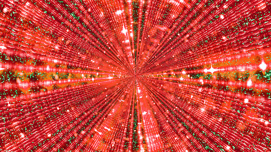 具有彩色光粒子的隧道的 3D 插图背景图片