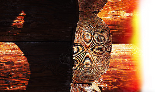 从日志的木墙木板棕色控制板建筑房子木头古董材料硬木栅栏图片