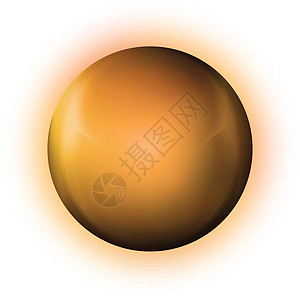 玻璃金球或珍贵珍珠 在白色背景上突出显示的光滑逼真的 ball3D 抽象矢量插图 带阴影的大金属泡泡圆圈液体紫色按钮水晶艺术网络图片