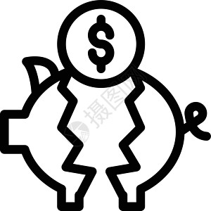 猪圈投资财富现金货币粉色金融硬币订金插图收益图片