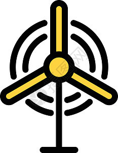 风车环境螺旋桨农场涡轮技术发电机白色旅行活力插图图片