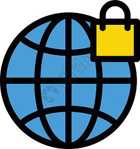 全局位置安全钥匙密码技术地球隐私挂锁商业世界网络背景图片