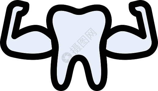 坚固的牙齿蓝色搪瓷医疗卡通片卫生口服微笑药品牙医牙科图片