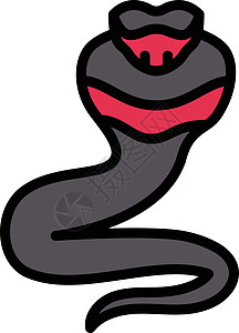蛇爬虫标识野生动物黑色异国荒野白色插图曼巴动物园图片