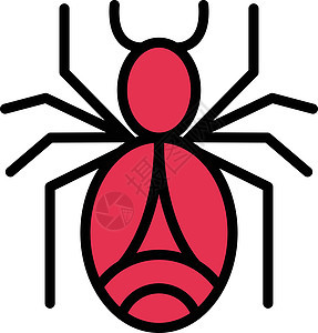 蜘蛛网络黑色害虫艺术昆虫夹子白色风险漏洞插图图片