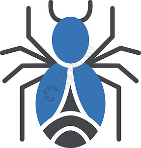 蜘蛛网络白色夹子昆虫风险害虫漏洞黑色插图艺术图片