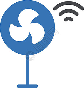 风扇无线原子冷却器黑色排气电气互联网蓝色电脑网络技术图片