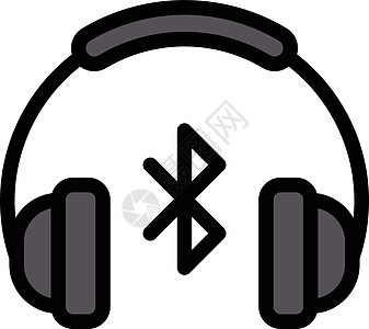 耳机蓝牙电气插图立体声3d技术配饰低音音乐渲染体积背景图片