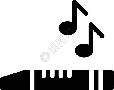 长笛音乐白色插图音乐会艺术乐器技术黑色互联网旋律背景图片