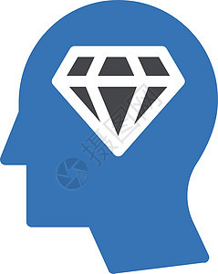 心灵钻石石头奢华宝藏中风皇家金融宝石头脑心态商业图片
