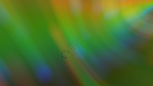 与彩虹亮点的抽象模糊的绿色背景明信片彩虹色黄色坡度艺术背景图片