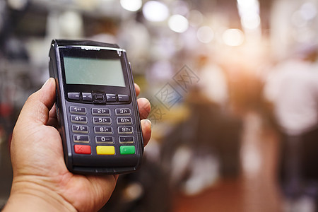 信用卡机支付款现金餐厅销售借方商业支付出纳员机器信用读者图片