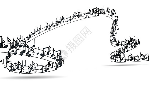 音乐背景设计 音乐写作被白色隔离作品3d笔记艺术交响乐歌曲旋律乐谱高音低音图片