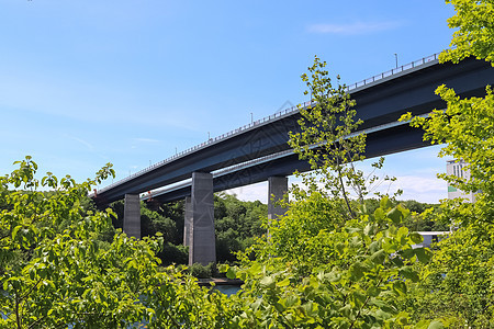北德北部Kiel运河大桥的不同观点 包括景观运输立交桥地标工程蓝色城市火车穿越交通图片