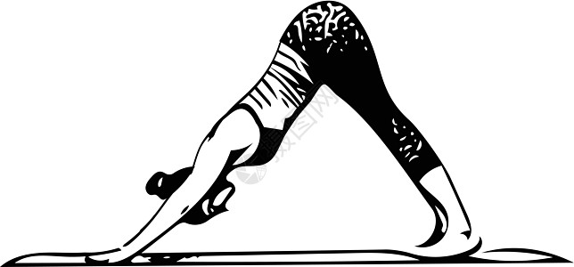 美丽的运动适合瑜伽女人练习瑜伽灵活性涂鸦女性冥想姿势活动温泉女士沉思艺术图片