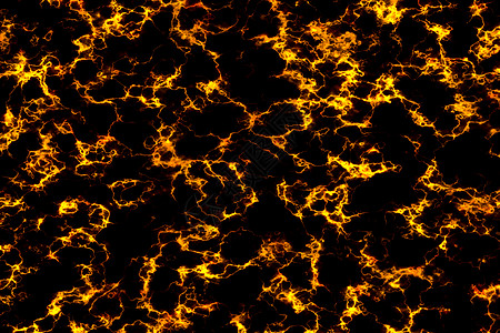 熔岩火焰在黑色大理石豪华上爆发出辉光矿物质感图片
