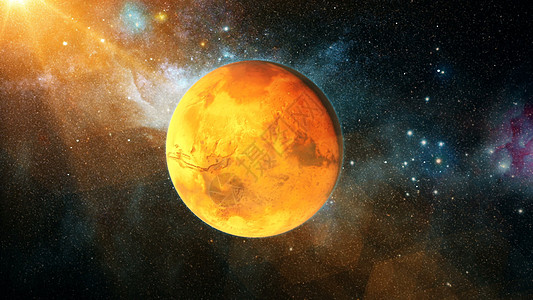 来自深空的 3D 转化中的现实美丽行星火星望远镜地球星云海王星勘探流星冥王星卫星宇航员乳白色背景图片