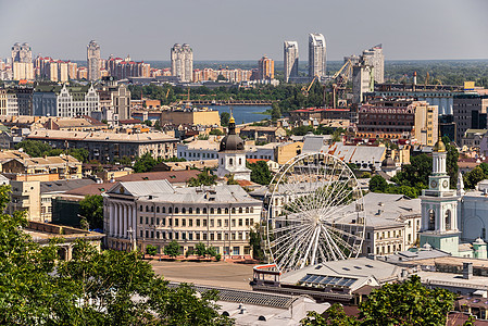 乌克兰基辅最景色景观名胜旅游爬坡胡同建筑公园地方旅行全景图片