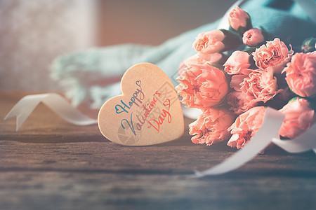 情人节快乐日消息婚礼木头庆典展示花束玫瑰花瓣墙纸妈妈卡片图片