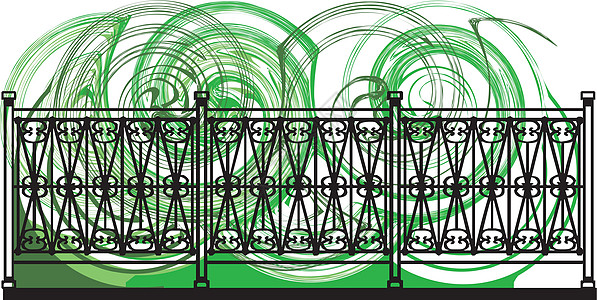 装饰格子它制作图案框架力量边界财产栅栏公园装饰品网格金属曲线图片