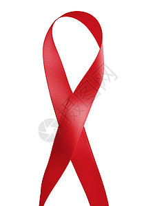 红丝带有助于在白色背景上孤立的意识性别卷曲机构基金癌症帮助团结生活丝带环形图片