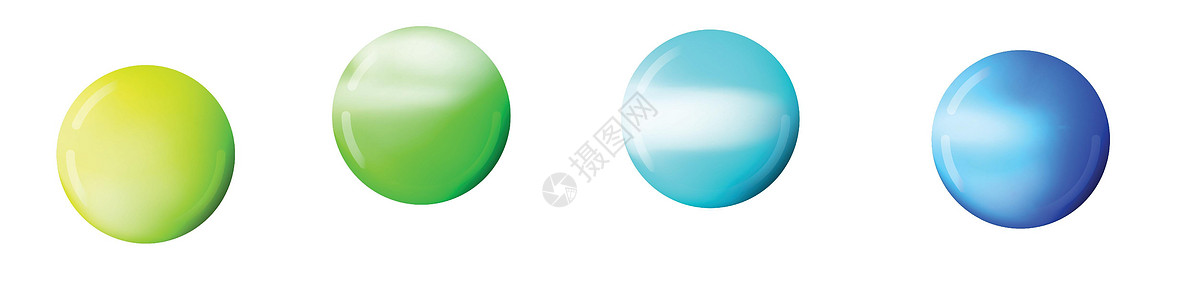 镶有玻璃彩球 在白色背景上突出显示的光滑逼真的 ball3D 抽象矢量插图 带阴影的大金属泡泡水晶魔法按钮纽扣球体气泡反射反思艺图片