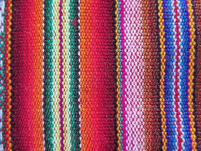 南美印地安梭织布手工羊毛毯子羊驼传统考古学编织织物装饰品宏观图片