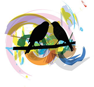 鸟它制作图案团体航班草图荒野鸟类剪影鸽子编队夫妻动物图片
