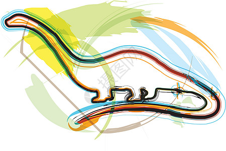 它制作图案恐龙矢量生物身体动物卡通片哺乳动物爬虫死亡博物馆灭绝艺术图片
