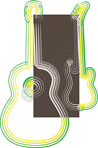 它制作图案的乐器矢量图草图谐振艺术音乐家插图金属文化吉他笔记装饰品图片
