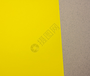 灰黄色硬纸板纸背景copy spac黄色空白灰色几何学图片