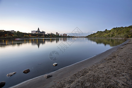 夜拍Saskatoon外观摄影建筑建筑学旅行反射景观城市天际图片