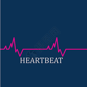 心跳监测脉冲线艺术矢量 iconEcg 心跳 心脏病学符号 心脏病专家的标志 医疗图标波形监视器药品有氧运动屏幕心电图医院笔记标图片