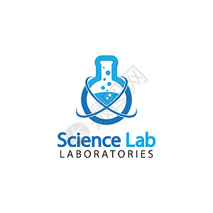 科学实验室标志 实验室管标志模板设计插图海豹标签教育贴纸灯泡品牌店铺测试生物学图片