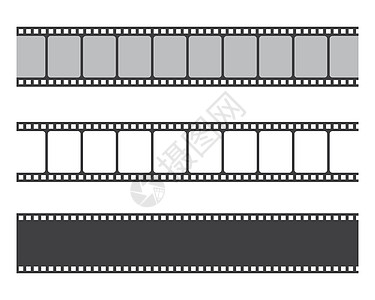 空白旧胶片矢量图设计电影列表屏幕塑料播放视频卷轴磁带星星夹子图片