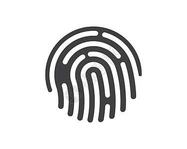 指纹标志图标插图矢量模板身份打印识别鉴别扫描技术扫描器钥匙警察犯罪图片