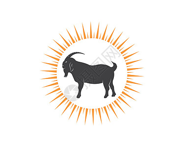 山羊标志模板矢量图喇叭插图标签羊肉牛扒农业绘画烧烤草地农场图片