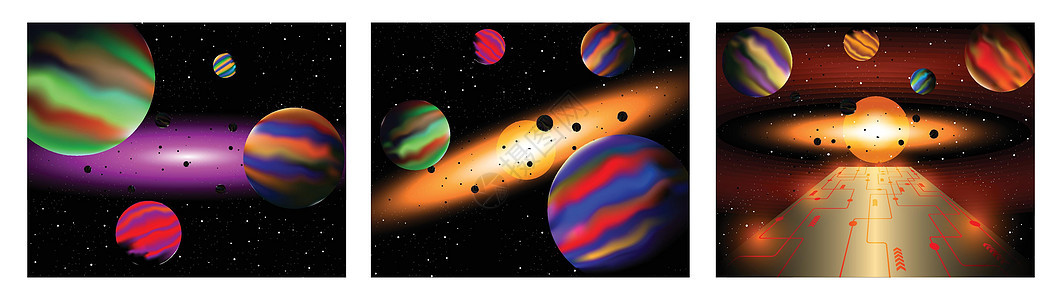 漫画空间和su巨行星望远镜墙纸地球星星木星勘探星座星云行星图片