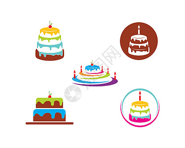 蛋糕面包店标志设计馅饼蜡烛配料食物鞭打糕点生日巧克力草图甜点图片