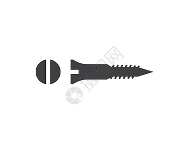 螺母和螺丝图标矢量图设计别针指甲铆钉硬件工具坚果白色圆形金属螺栓图片