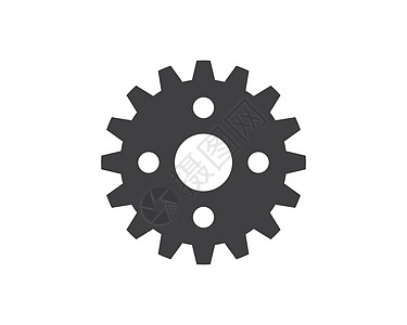 齿轮徽标模板矢量图标它制作图案工作机械工程车轮嵌齿轮装置徽章技术进步机器图片