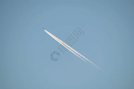 蓝色天空中的飞机天际假期航空运输奢华乘客日落阳光航班太阳图片