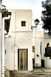 Almera州的狭小街道和白面历史旅游地标建筑窗户建筑学观光石头房子村庄图片