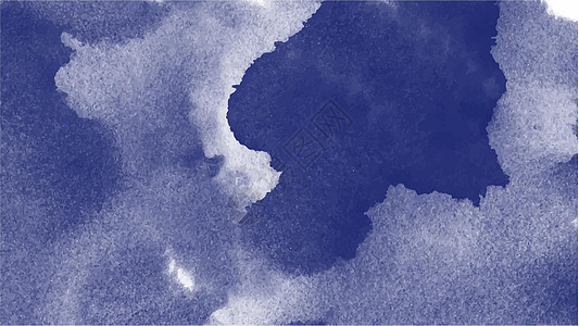 您的设计的蓝色水彩背景气候墨水海报插图横幅创造力艺术传单刷子小册子图片
