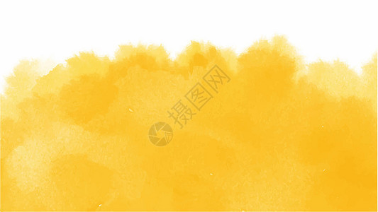 纹理背景和 web 横幅设计的黄色水彩背景插图创造力天气晴天海报墨水传单刷子艺术日光背景图片