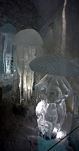 瑞典2020年2月27日数字建筑蓝色旅游冻结冰雕天空艺术冰川雕塑家图片