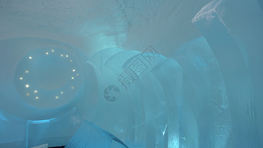 瑞典2020年2月27日数字艺术家艺术蓝色节日水晶冰雕冰川庆典天空图片