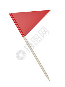 红三角牙签旗背景图片